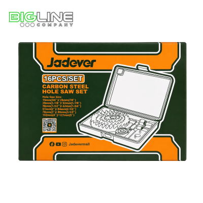 Набор пил кольцевых 19-127мм 16pcs Jadever