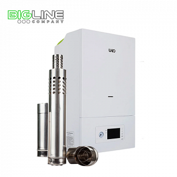 Котел газовый настенный UNO-PIRO 16 кВт с коаксиальным дымоходом