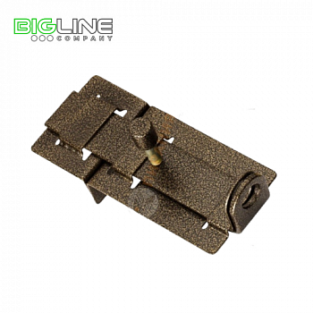 Задвижка дверная ЗД-04 полимер бронза (10)