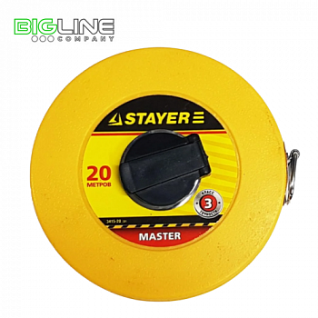 Мерная лента STAYER MASTER F-20, фиберглассовое двустороннее полотно, 20м