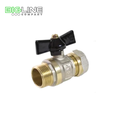 Кран металло-пластик CASELA 20*1/2" M бабочка 30772 (64)
