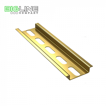 Дин-рейка L-75 цинк жёлтый (100)