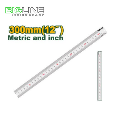 Линейка нержавеющая двухсторонняя 25*300мм Jadever (30/180)