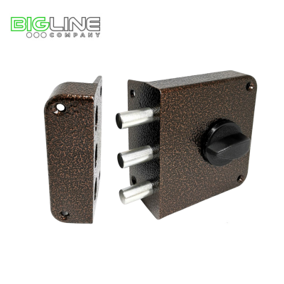 Замок ЗЕНИТ ЗН 1-3-3 медь накладной цилиндровый (15)