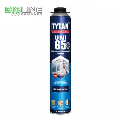 Пена монтажная TYTAN зимняя проф О2, 65 л 750 мл (-20С) (12)