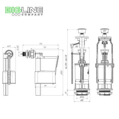 Арматура Ани Пласт WC6050М схема