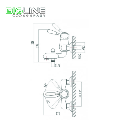 Смеситель KOLAG 2824 схема