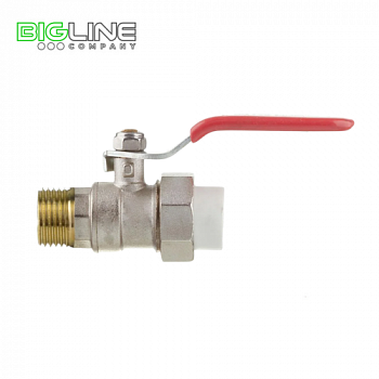 Кран шаровой латунный-PPR 321 НР РТП