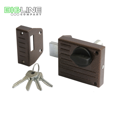 Замок ЗЕНИТ ЗН 1-2 медь накладной цилиндровый (16)