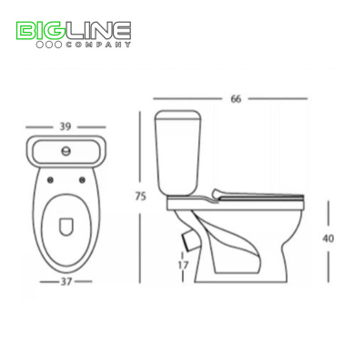 Унитаз-компакт  Derya 8006 EX 2