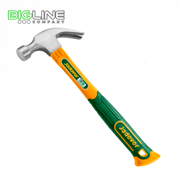 Молоток с раздвоенным хвостом 450гр,ручка из стекловолокна Jadever1