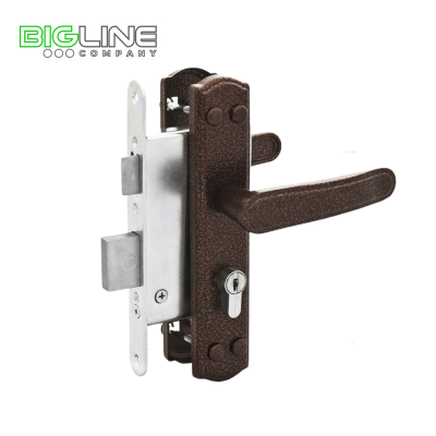 Замок ОМЕГА 3В 4-3-03-01(медь) Замок врезной,под ручку (10)