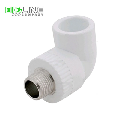 Угольник комбинированный наружная резьба  2534 белый РТП