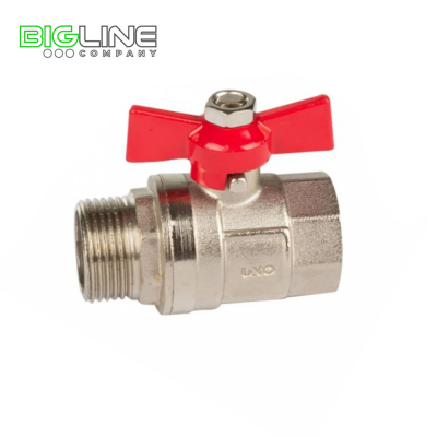 Кран шаровый UNO 34 вннар бабочка