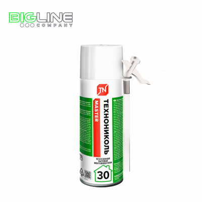 Пена монтажная ТЕХНОНИКОЛЬ MASTER бытовая 30, 520 мл