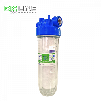 Колба одинарная,фильтр веревочный,для холодной воды KL-1V 15 мм (12)