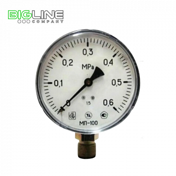 Манометр МП-100 радиальный Дк100 1,6МПа М201,5 Минск (70)