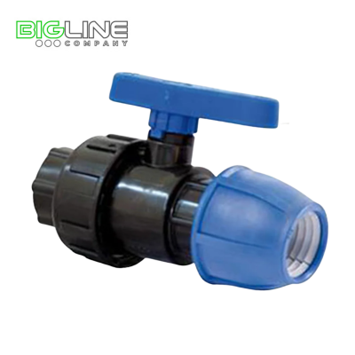 Кран шаровой компрессионный наруж.резьба PN16 d 321 для ПЭ труб, РТП (25)