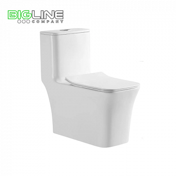 Унитаз монолитный Saniteco SA-3076 белый