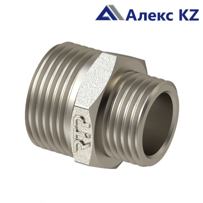 Ниппель латунь никель переходной Ду 2*1 1/4 н.р РТП ()