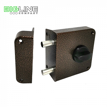 Замок ЗЕНИТ ЗН 1-3-2 бронза накладной цилиндровый (15)