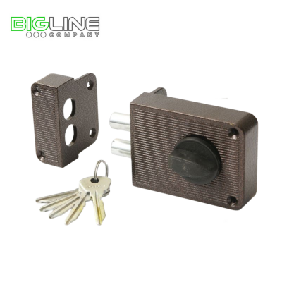 Замок ЗЕНИТ ЗН 1-3 медь накладной цилиндровый (16)