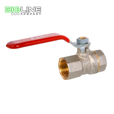 Кран шаровой латунь 2 PN25 никель ВРВР рычаг РТП