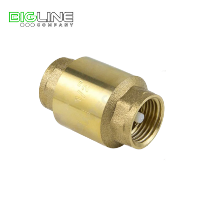 Клапан  обратный осевой латунь 3001 Ду 15 Ру16 шток пластик Aquasfera Клапан  обратный осевой латунь 3001 Ду 15 Ру16 шток пластик Aquasfera