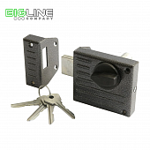 Замок ЗЕНИТ ЗН 1-2 серебро накладной цилиндровый (16)