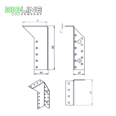 опора балки левая чертеж 