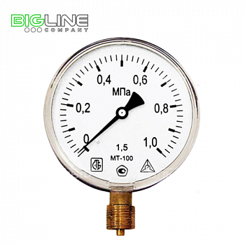 Манометр МП-100 Дк100 1,0МПа G12 ЗТН Минск (70)