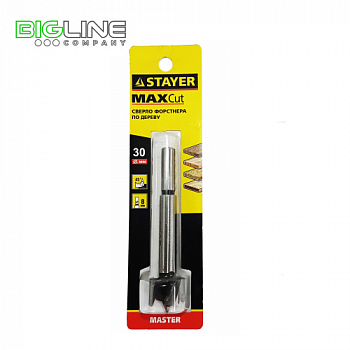 Сверло STAYER MASTER Форстнера по дереву,ДСП,ламинату,30-8мм