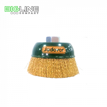 Щетка чашечная проволочная мягкая d-75мм,M142 Jadever