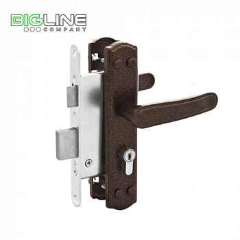 Замок ОМЕГА 3В 4-3-03-01(медь) Замок врезной,под ручку (10)