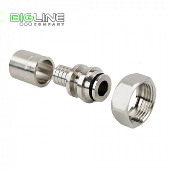 Муфта с накидной гайкой (евроконус) аксиальная, латунь 162,234 РТП (5250)