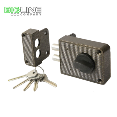 Замок ЗЕНИТ ЗН 1-3 бронза накладной цилиндровый (16)