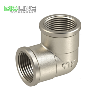 Угольник латунь никель 1 1/2" вр/вр РТП (5/20)