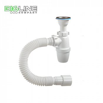 Сифон ОРИО А32019 бутылочный 1 1240  с гибкой трубой (40)