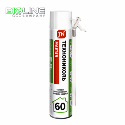 Пена монтажная ТЕХНОНИКОЛЬ MASTER бытовая 60,  мл