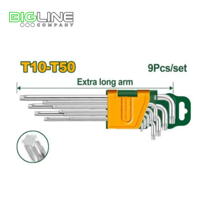 Набор звезд.Torx, T10-T50мм, 9шт Jadever (6/48)