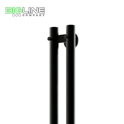Полотенцесушитель нерж.INDIGO Style 120*10 electro (скр.монтаж,унив.подкл R/L,Чёрный муар)