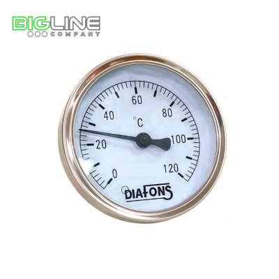 Термометр биметаллический, 63мм L=50,120С (150)