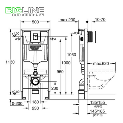 Grohe Solido 3в1 с панелью смыва черный схема Grohe Solido 3в1 с панелью смыва черный схема