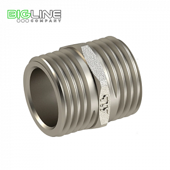 Ниппель латунь никель Ду 2 н.р РТП