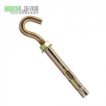 Металлический анкерный болт с неполным крючком,4-распорный 10100 (50200)